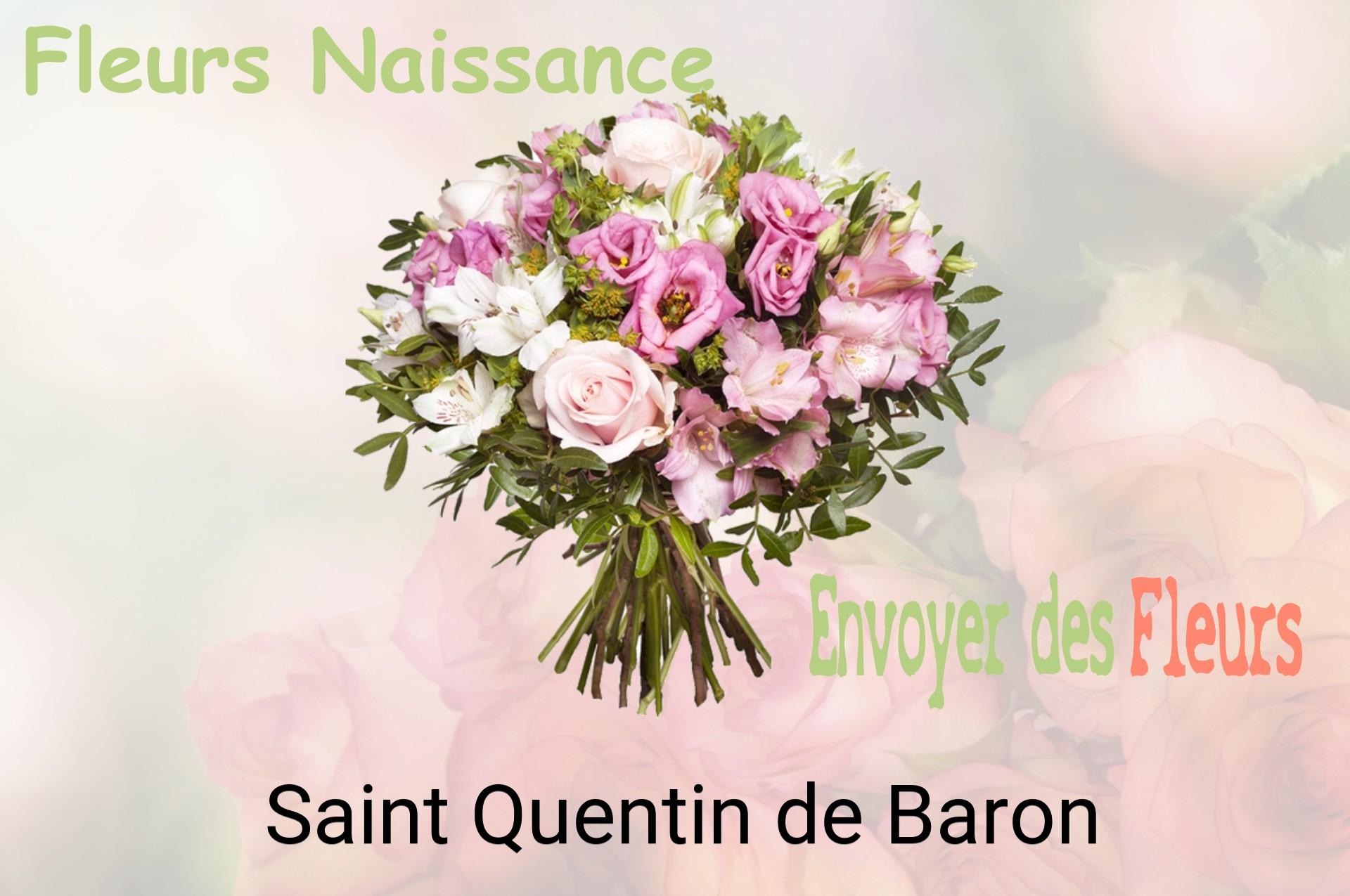 Bouquet de fleurs de naissance livré à Saint-Quentin-de-Baron